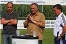 Pressekonferenz geleitet von Urlich Engel (mi.) mit den Trainer Ludwig Preis (li.) und Dierter Kurth (re.)