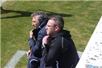 Gästetrainer Mario Himsl (re.) und Teammanager von der Spvgg Greuther Fürth II, Dirk Ruppenstein.