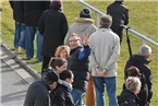 Schon wieder gute Laune bei Selbitz' Stammkeeper Sascha Prell, der nach der Pause als Zuschauer im Stadion weilte.
