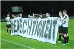 Ein deutliches Zeichen: Die FC 05-Spieler hoffen auf Gerechtigkeit, was die Fans und die Vorkommnisse vom 12. April in München betrifft.