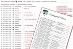 Termine: Spieler und Trainer finden hier alle Spiele einer Mannschaft in der Übersicht. Zudem können Trainer Trainingseinheiten und Vorbereitungsspiele hinzufügen, so dass über dieses Tool auch ein Vorbereitungsplan erstellt und ausgedruckt werden kann. Auch das Eintragen von Treffpunkten zu Spielen ist möglich. Zudem fließen Vereinsveranstaltungen in den Terminplan ein.