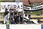 Auch nach Erlangen kamen die Sander Ultras mit, um ihr Team anzufeuern.