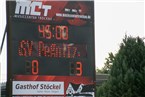 Auf der elektronischen Anzeigentafel des ASV Pegnitz leuchtete schon zur Halbzeit das spätere Endergebnis des Kirwa-Heimspiels gegen den ASV Neumarkt: 0:3.