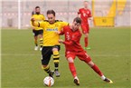 Anton Makarenko (gelb) behält gegen Philipp Steinhart die Oberhand.