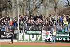 Die Fans des FC Schweinfurt 05 feuerten ihr Team über 90 Minuten an.