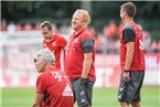 Bester Laune präsentierte sich Bayern-Trainer Heiko Vogel.