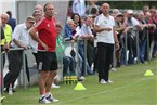 Henger SV - SV Pölling: Trainer Wagner und Brunner (rechts)
