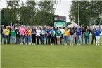Vor dem Spiel stellten die Vertreter der Vereine die Trikots der Bayenligisten vor.