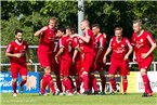 Deutenbacher Feiertagsstimmung beim 4:0-Sieg über Ornbau im Steiner Kärwaspiel.