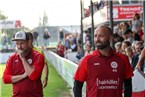 Die beiden Verantwortlichen beim 1. FC Lichtenfels Christian 
Goller (li.) und Alexander Grau (re.) sahen die erste Heimniederlage 
ihrer Mannschaft.