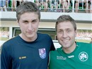 Von Priesendorf in die Regionalliga: Josef (FCE Bamberg) und sein Bruder Florian Pickel (SpVgg Greuther Fürth).
