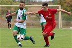 Der bärtige Luka Vidovic (li.) steckt den Ball durch gegen Daniel Schmitt.