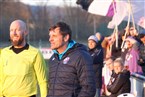 Obwohl nicht immer einer Meinung, begegneten sich FCE-Coach Michael Hutzler (re.) und Schiedsrichterassistent Joachim Feuerbach auf Augenhöhe.