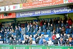 Rund 500 Fans schauten beim Spiel in Würzburg zu.