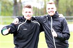 Sebastian Lattermann (li.) und Julian Pötzinger kehrten wieder in den TSV-Spielerkader zurück, saßen aber zunächst erst einmal auf der Bank.