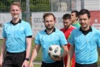 Das Spiel leitete Schiedsrichter Sebastian Wieber (Mi.) vom SV Ramsthal, der assistiert wurde von Konstantin Schaab (li.) vom FSV Schönering und Sebastian Cornely (re.) von der DJK Mühlbach.