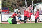 Das 3:1 für den Baiersdorfer SV. Nicolas Schwab verwandelte den Elfmeter. Die Jungs aus der Baiersdorfer Nachwuchsabteilung freut´s. 