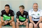 Eltersdorfer Trainer Eigner Bernd (li), Co Dotterweich Thomas und Tw-Trainer Lehneis Andreas (re)