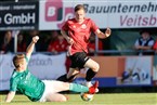 Im Bezirksliga-Relegationshinspiel zwischen dem ASV Veitsbronn (in grün) und dem STV Deutenbach ging es durchaus intensiv zur Sache.