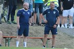 Mönche-Trainerduo Thomas Hüttl (re.) und sein Co Marcel Pavel können mit dem Spielausgang sicherlich hochzufrieden sein.