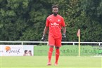 Ein auf der Linie und vor allem in der Strafraumbeherrschung sehr sicherer Rückhalt seiner Elf: Erlangen-Brucks Keeper Emmanuel Asamoah. 