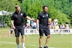 Shake Hands zwischen BSV-Coach Rene Ebert und TSV-Übungsleiter Manuel Gröschl.
 