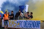 Die Fans des FC Dechsendorf waren zwar numerisch weniger, machten aber mindestens genauso viel Stimmung.