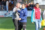 Die beiden Trainer Markus Bächer (re.) und Normann Wagner (li.) begrüßten sich gut gelaunt.