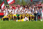 Der Meister der Regionalliga Bayern Saison 2023/24: Der FC Würzburger Kickers.
  