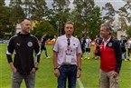 Puma-Vorstand Matthias Zenger, Bürgermeister Jörg Volleth und Spieli-Vorstand Jürgen Kraft.