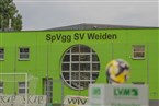 Alles war angerichtet für ein packendes Derby in Weiden, nur der Wettergott spielte nicht mit. 