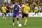 Kopf-an-Kopf-Duell: Luca Ljevsic (li.) gegen Dennis Lippert. 
