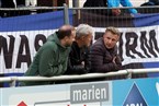 Auch der ehemalige ATSV- und Baiersdorf Trainer René Ebert (rechts) schaute sich das Spiel an.